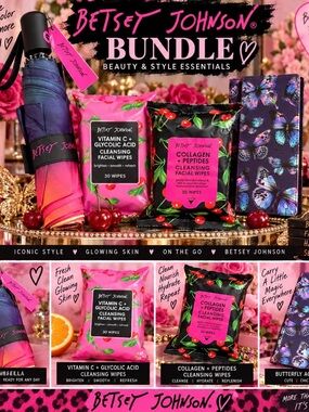 Betsey Johnson Women’s Bath & Body Bundle - Pink & Black